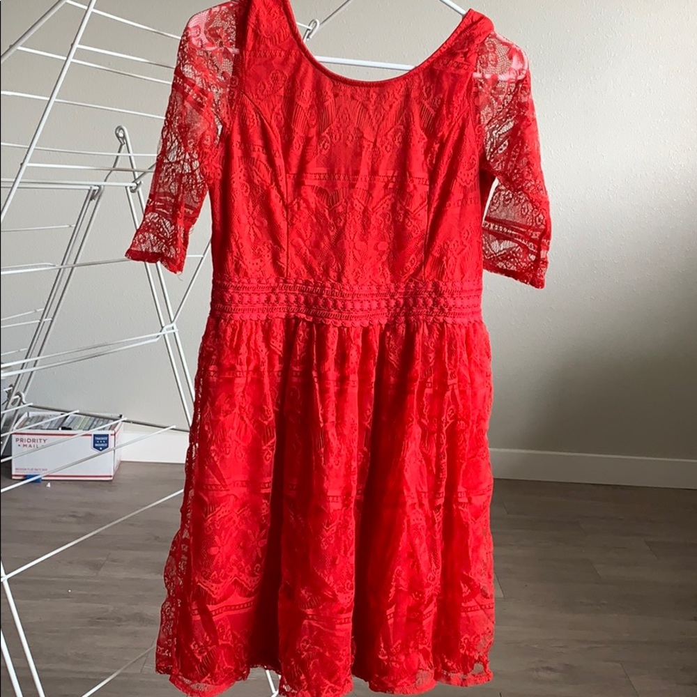 Red dress